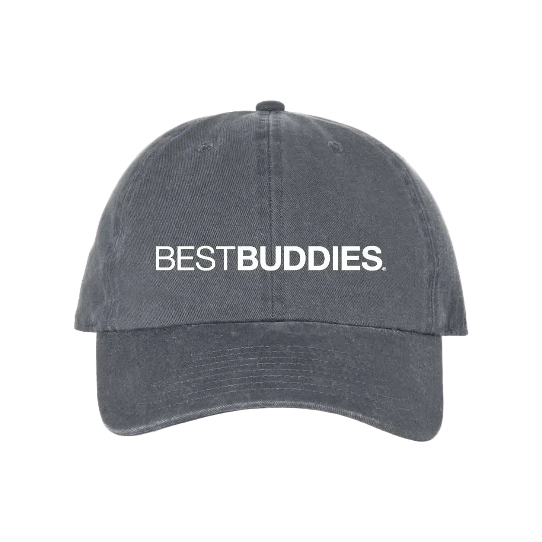 Gray hat with Best Buddies in white lettering