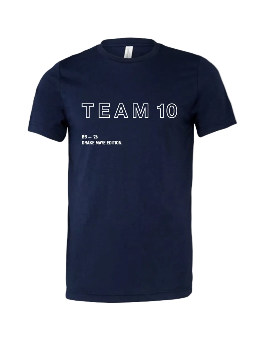 Team 10 Drake Maye T-Shirt (Navy)