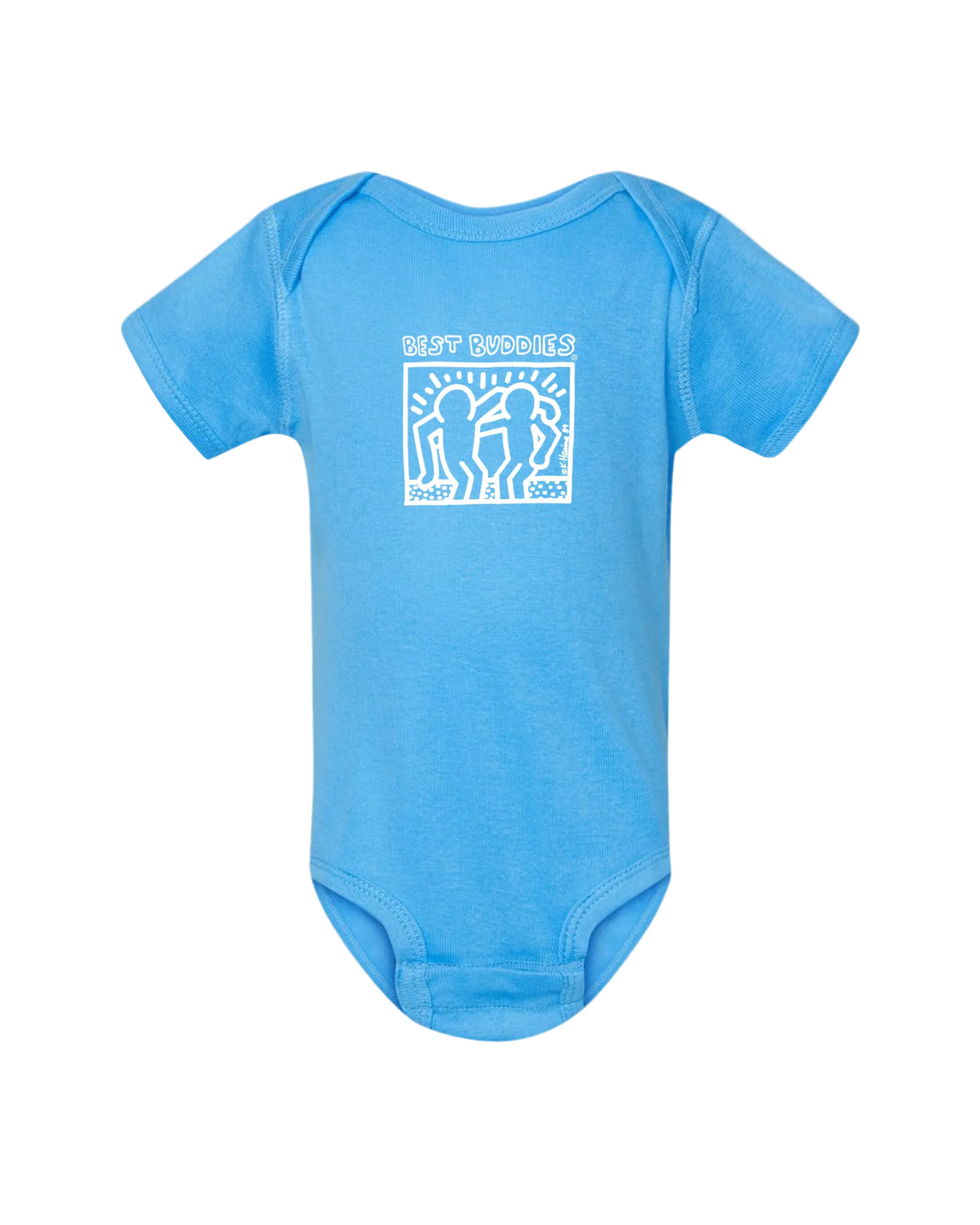 White Haring Baby Onesie