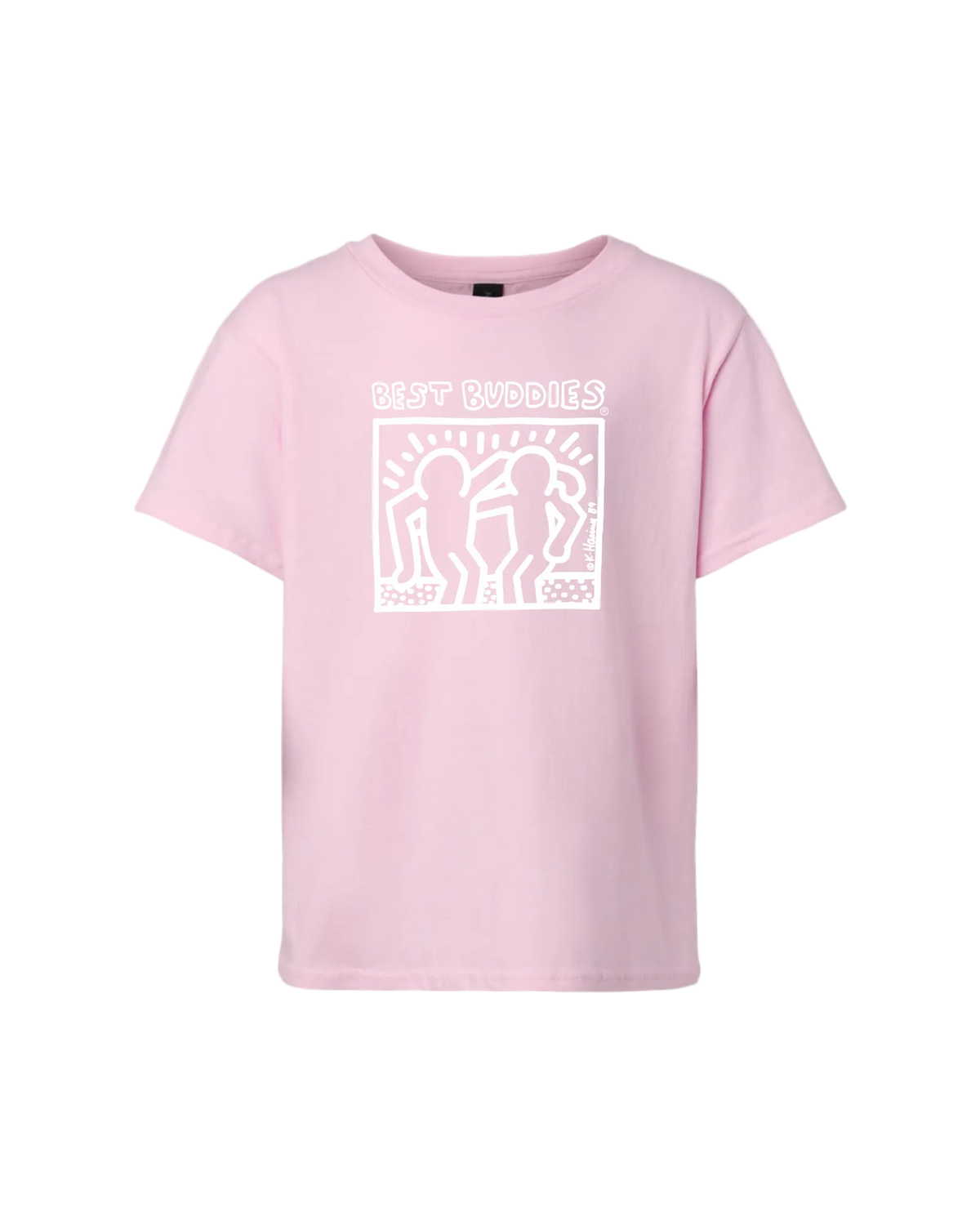 Youth White Haring Tee (Pink)
