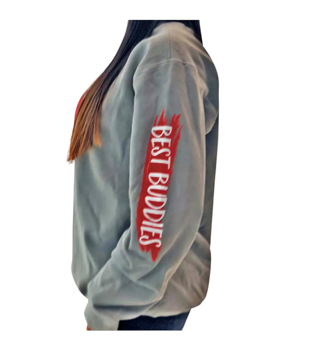 I am Loving Inclusion Sweater (Grey) Leftt Sleeve