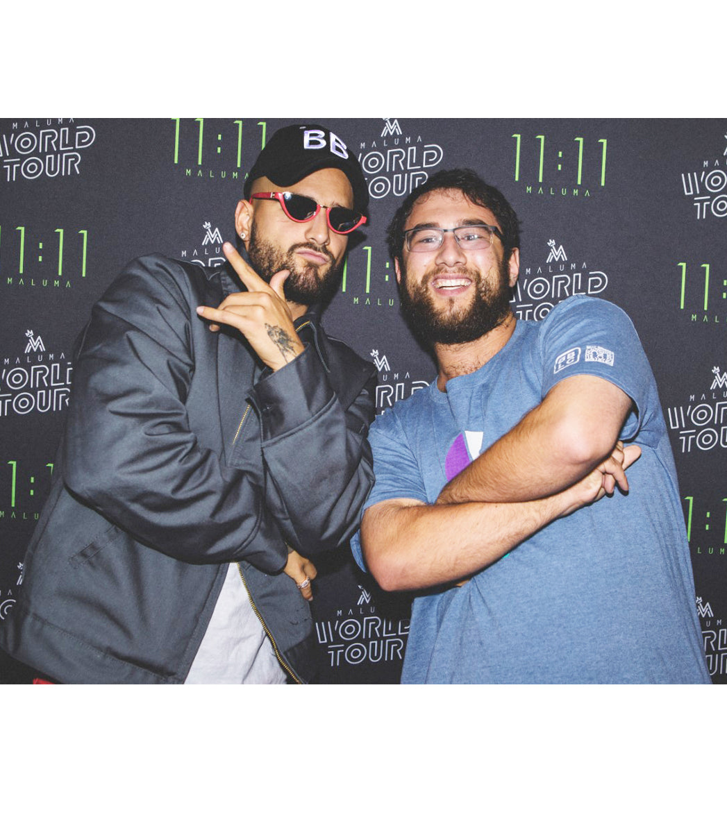 Maluma wearing a Best Buddies Hat
