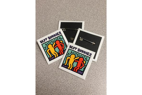 Haring Button - 2"