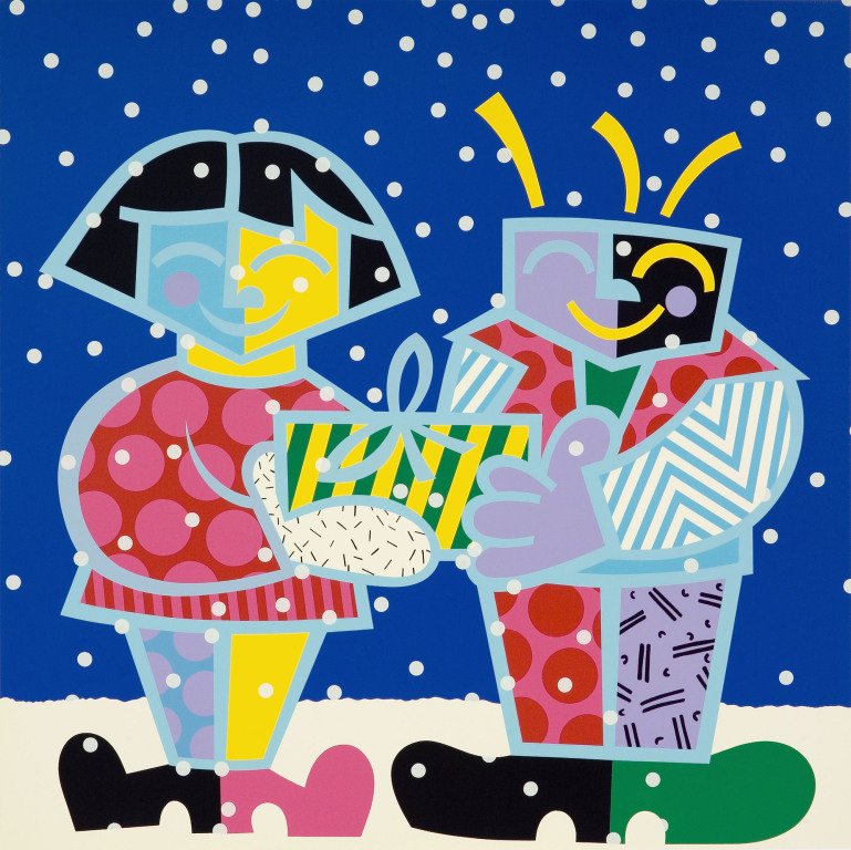 Romero Britto-Best Buddies (Print)